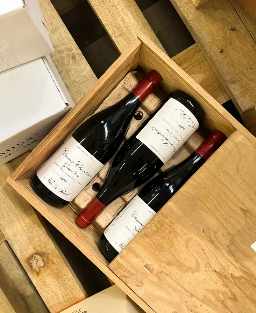 Auction wine logistics